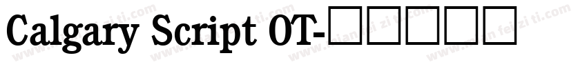 Calgary Script OT字体转换